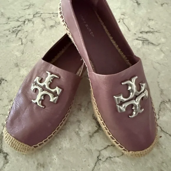 Tory Burch Mauve Elenor Espadrille Flats - Picture 1 of 7